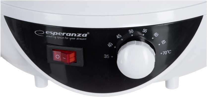 Esperanza Chanterelles EKD002 Αποξηραντής Τροφίμων με 5 Ράφια και Ρυθμιζόμενη Θερμοκρασία 35-70°C 5