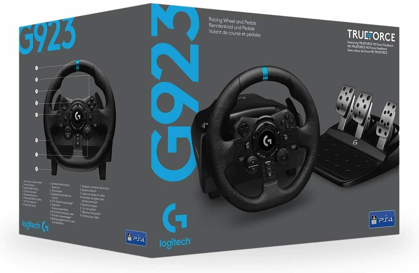Logitech G923 Trueforce Τιμονιέρα με Πετάλια για PC / PS4 / PS5 με 900° Περιστροφής 7