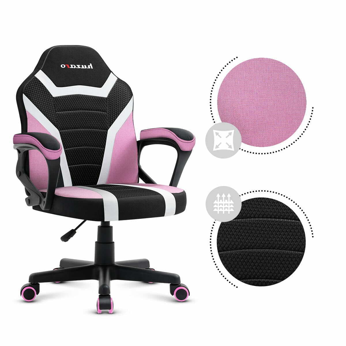 Huzaro Ranger 1.0 Υφασμάτινη Καρέκλα Gaming Pink Mesh 2