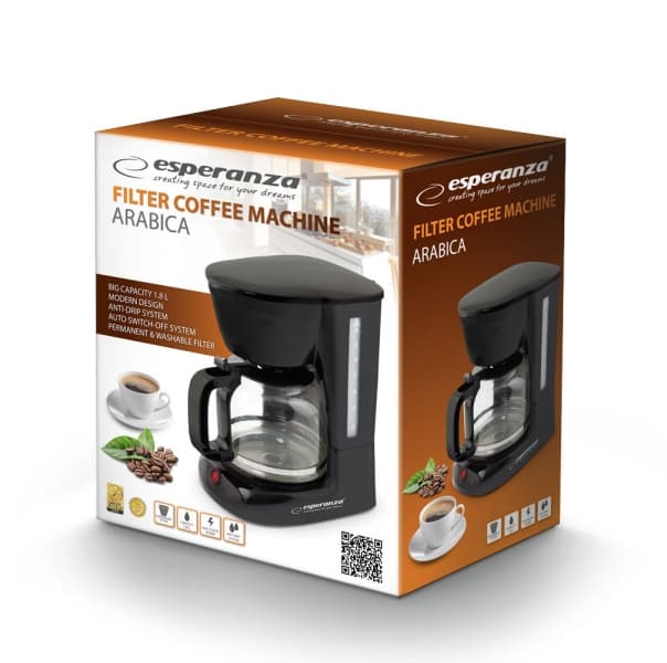 Esperanza EKC005 Καφετιέρα Φίλτρου 950W Black 3
