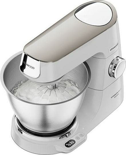 Kenwood Titanium Chef Baker Κουζινομηχανή 1200W με Ανοξείδωτο Κάδο 5lt Λευκή 11