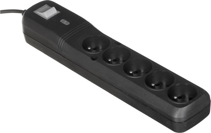 Lestar LV530W Πολύπριζο 5 Θέσεων με Διακόπτη και Καλώδιο 2.5m