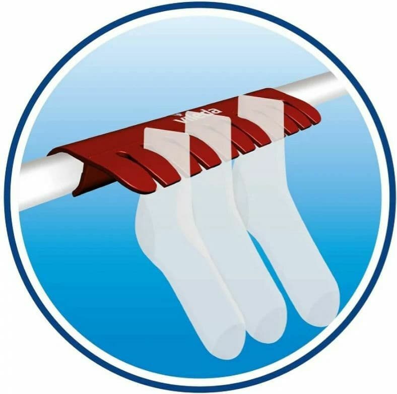 Vileda Extra X-Legs Πτυσσόμενη Απλώστρα Δαπέδου Μεταλλική με Ρόδες με Μήκος Απλώματος 20m 157215 7