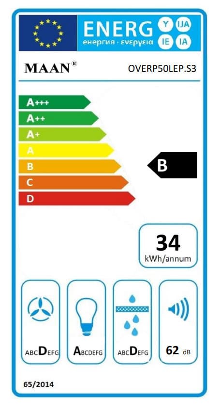 Maan Vertical P 2 50 Απορροφητήρας Καμινάδα 50cm Λευκός 5