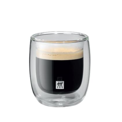 Zwilling J.A. Henckels Σετ Φλιτζάνια Espresso Γυάλινα Διάφανα 80ml 39500-075 2τμχ 2