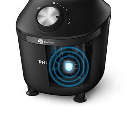 Philips 3000 Series Μπλέντερ με Γυάλινη Κανάτα 1.25 lt 600W Μαύρο 4