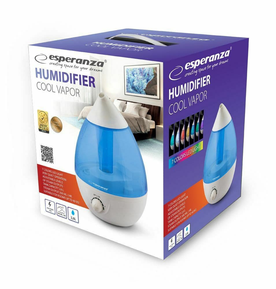 Esperanza Cool Vapor EHA005 Υγραντήρας 25W για Χώρους 40m² 5