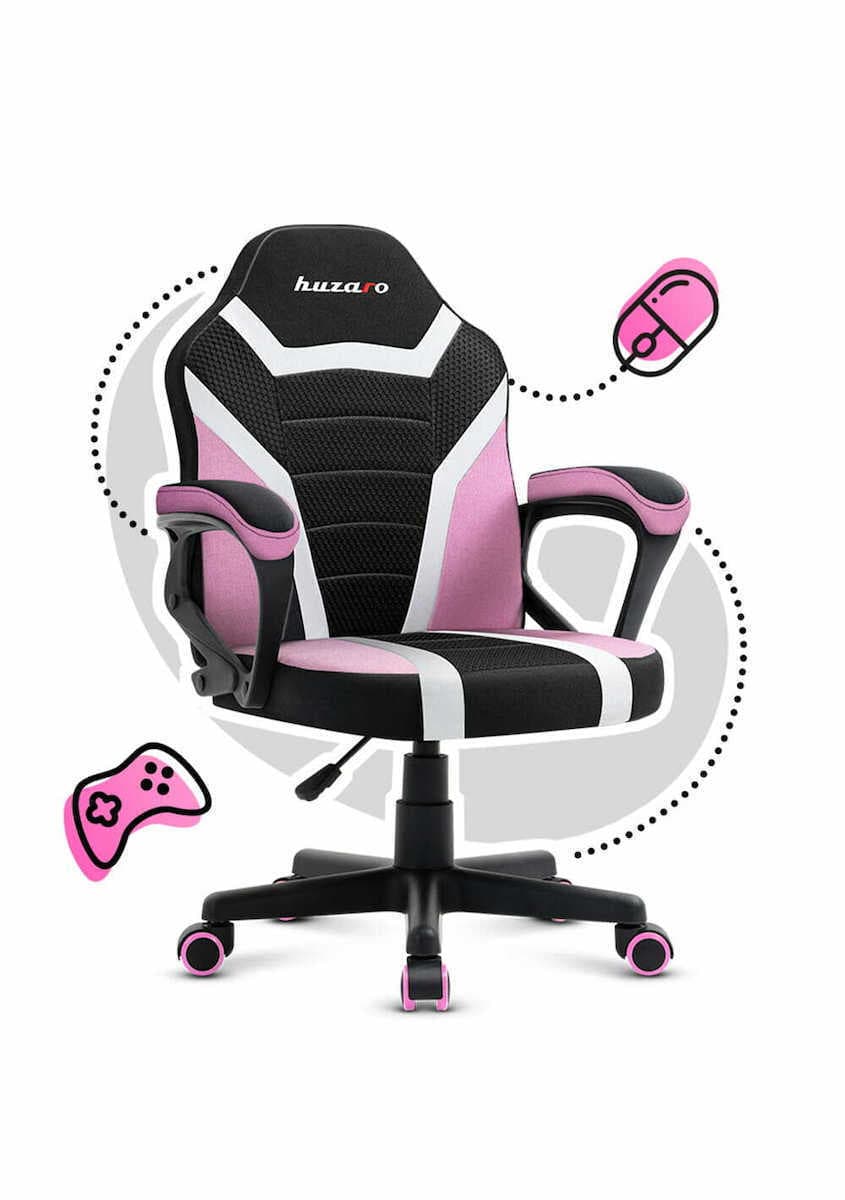 Huzaro Ranger 1.0 Υφασμάτινη Καρέκλα Gaming Pink Mesh 8