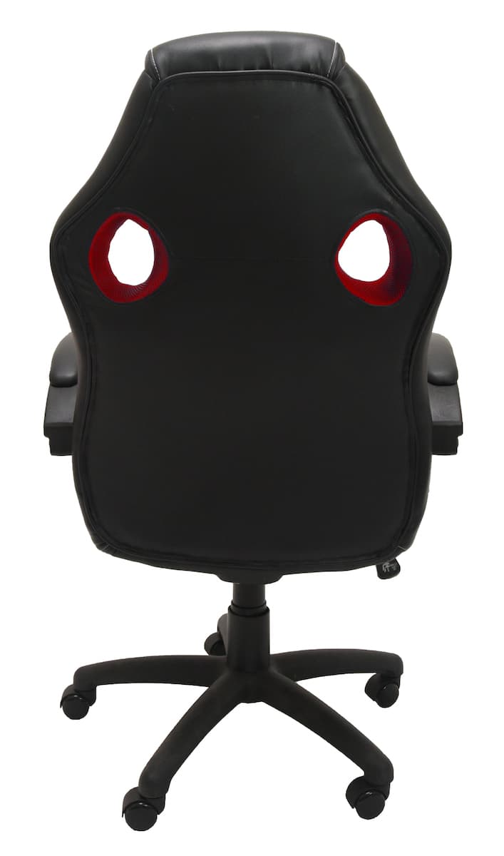 Topeshop Enzo Καρέκλα Gaming Δερματίνης Red - Black 4