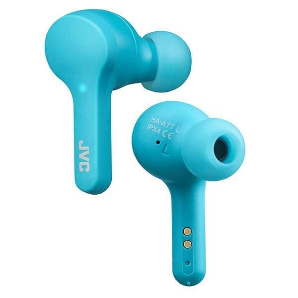 JVC HA-A7T In-ear Bluetooth Handsfree Ακουστικά με Αντοχή στον Ιδρώτα και Θήκη Φόρτισης Μπλε 4