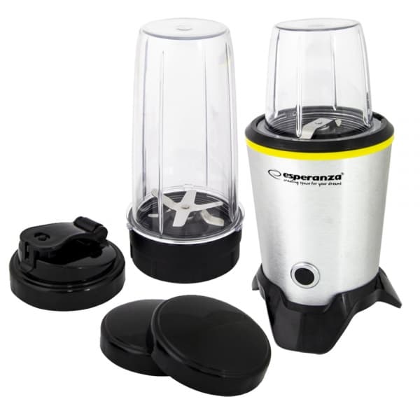 Esperanza Μπλέντερ με Πλαστική Κανάτα 1 lt 1000W Inox EKM028 4