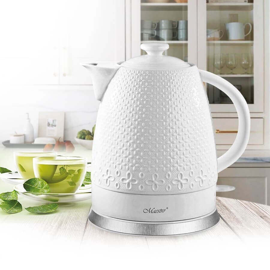 Maestro Βραστήρας 1.2lt 1200W Λευκός MR-073 2