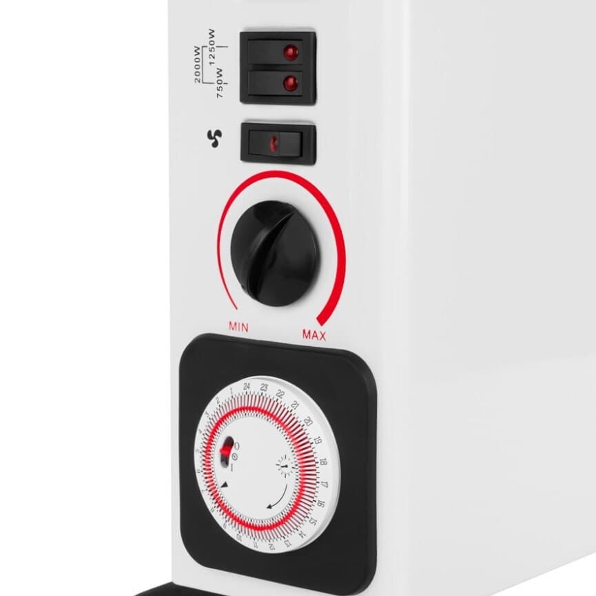 N'Oveen CH6000 Θερμοπομπός Δαπέδου 2000W 60x20cm Λευκός 4