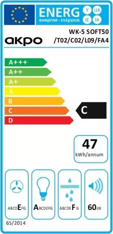 Akpo WK-5 Soft 50 Απορροφητήρας Καμινάδα 50cm Inox 4