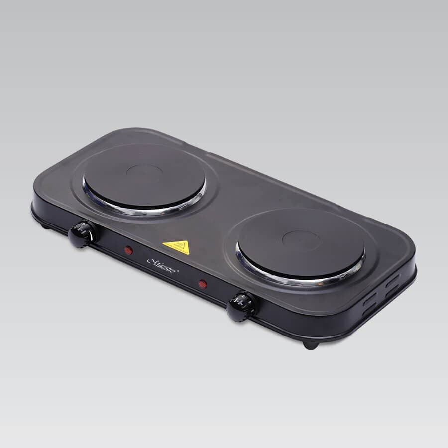 Maestro MR-771-2 Επιτραπέζια Εστία Εμαγιέ Διπλή Μαύρη MR-771-2 2