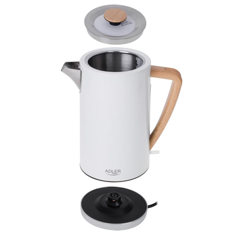 Adler Βραστήρας 1.7lt 1347W Λευκός AD 1347 4