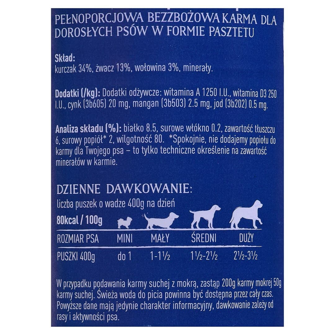 Butcher's Pet Care Original Υγρή Τροφή Σκύλων σε Κονσέρβα με Βοδινό χωρίς Γλουτένη 400gr DLZBHRKMP0061 2