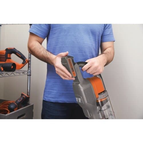 Black & Decker BHFEV182C Επαναφορτιζόμενη Σκούπα 2 σε 1 Stick & Χειρός 18V Πορτοκαλί 14