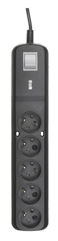 Lestar LV530W Πολύπριζο 5 Θέσεων με Διακόπτη και Καλώδιο 2.5m 4