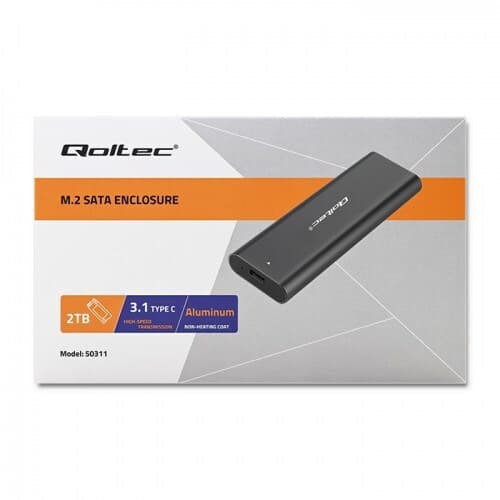 Qoltec Θήκη για Σκληρό Δίσκο M.2 SATA III NVME με σύνδεση USB 3.1 50312 7