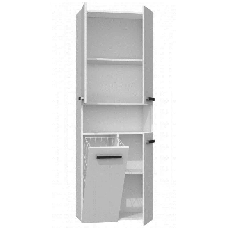 Topeshop Nel 1K DK Στήλη Μπάνιου Δαπέδου Μ60xΒ30xΥ174cm Λευκή 3