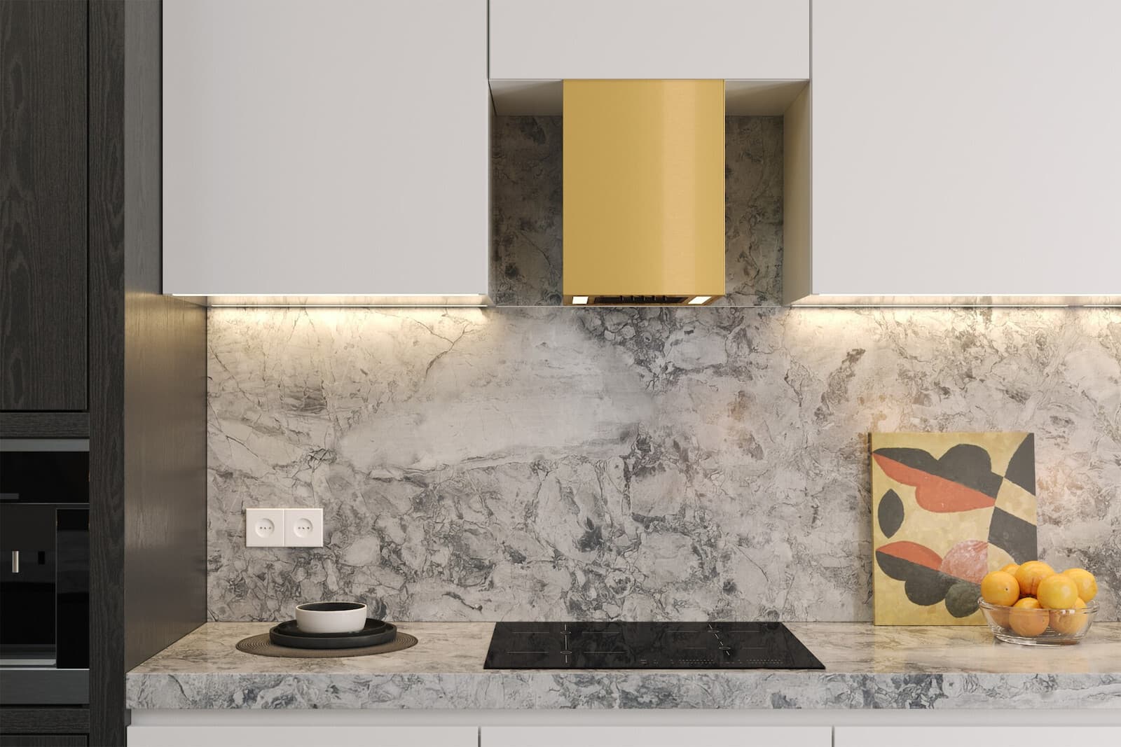 Maan Ponza Mini WPB 430 Απορροφητήρας Καμινάδα 30cm Κίτρινος 8