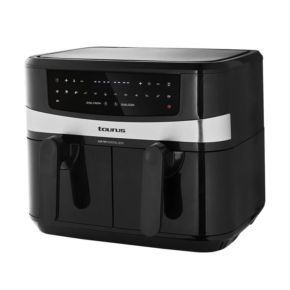 Taurus AF2600D Air Fryer με Διπλό Αποσπώμενο Κάδο 9lt Μαύρο 2