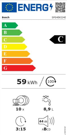 Bosch Ελεύθερο Πλυντήριο Πιάτων με Wi-Fi για 10 Σερβίτσια Π45xY84.5εκ. Inox SPS4EKI24E