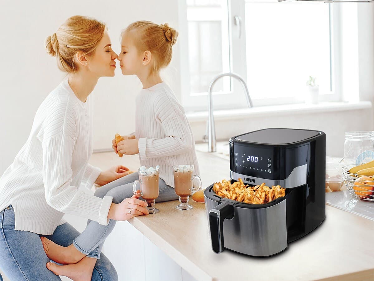 N'Oveen Air Fryer 6.5lt Ασημί AF550 4