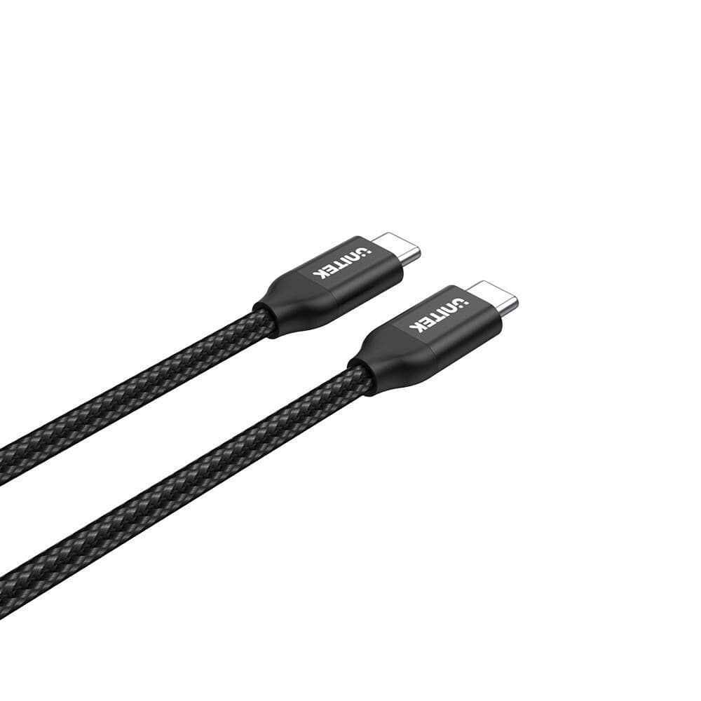 Unitek Braided USB 2.0 Cable USB-C male - USB-C 100W PD Μαύρο 2m C14059BK 3