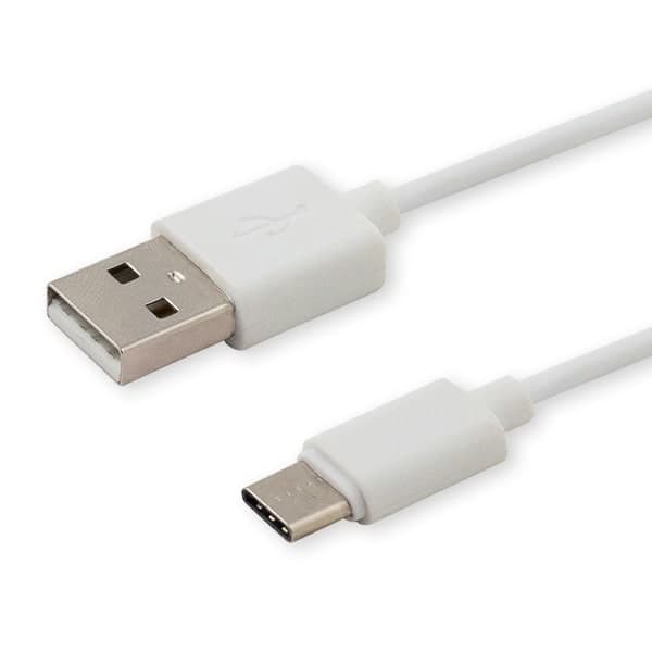Savio USB 2.0 Cable USB-C male - USB-A Λευκό 1m CL-125 3