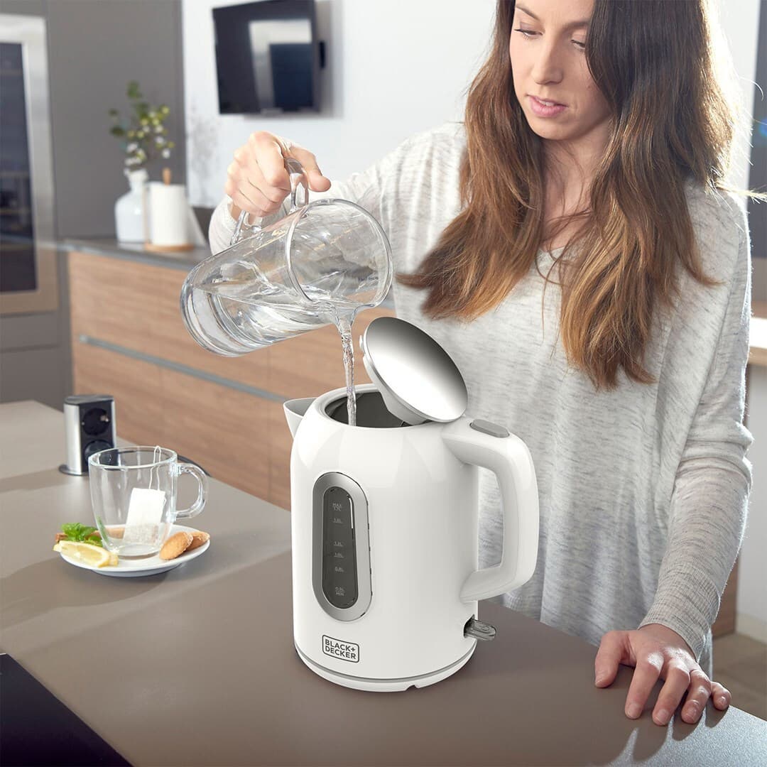 Black & Decker Βραστήρας 1.7lt 2200W Λευκός ES9580080B 6