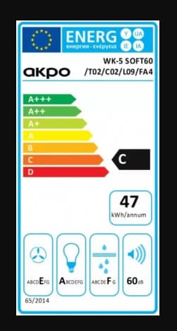 Akpo WK-5 Soft 60 Απορροφητήρας Καμινάδα 60cm Inox 4