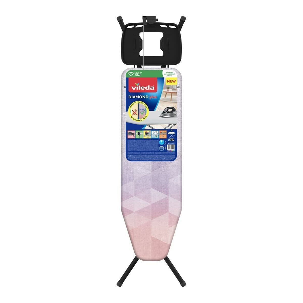 Vileda Plus Σιδερώστρα για Σύστημα Μπόιλερ Σπαστή 120x38cm 173270