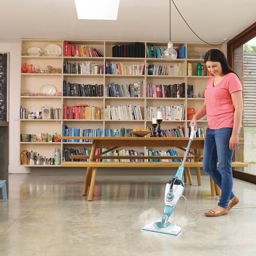 Black & Decker SteaMitt BHSM1610DSM Ατμοκαθαριστής Πίεσης 0.5bar με Κοντάρι Aqua 9