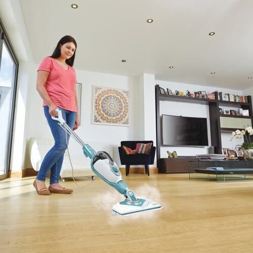 Black & Decker SteaMitt BHSM1610DSM Ατμοκαθαριστής Πίεσης 0.5bar με Κοντάρι Aqua 4