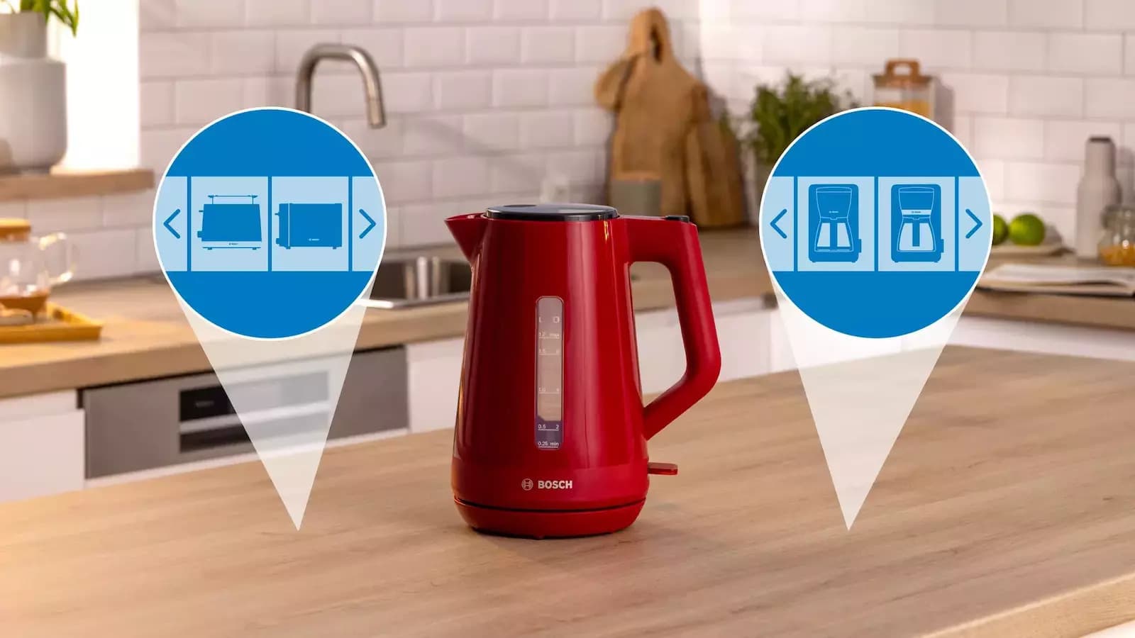 Bosch MyMoment Βραστήρας 1.7lt 2400W Κόκκινος 3