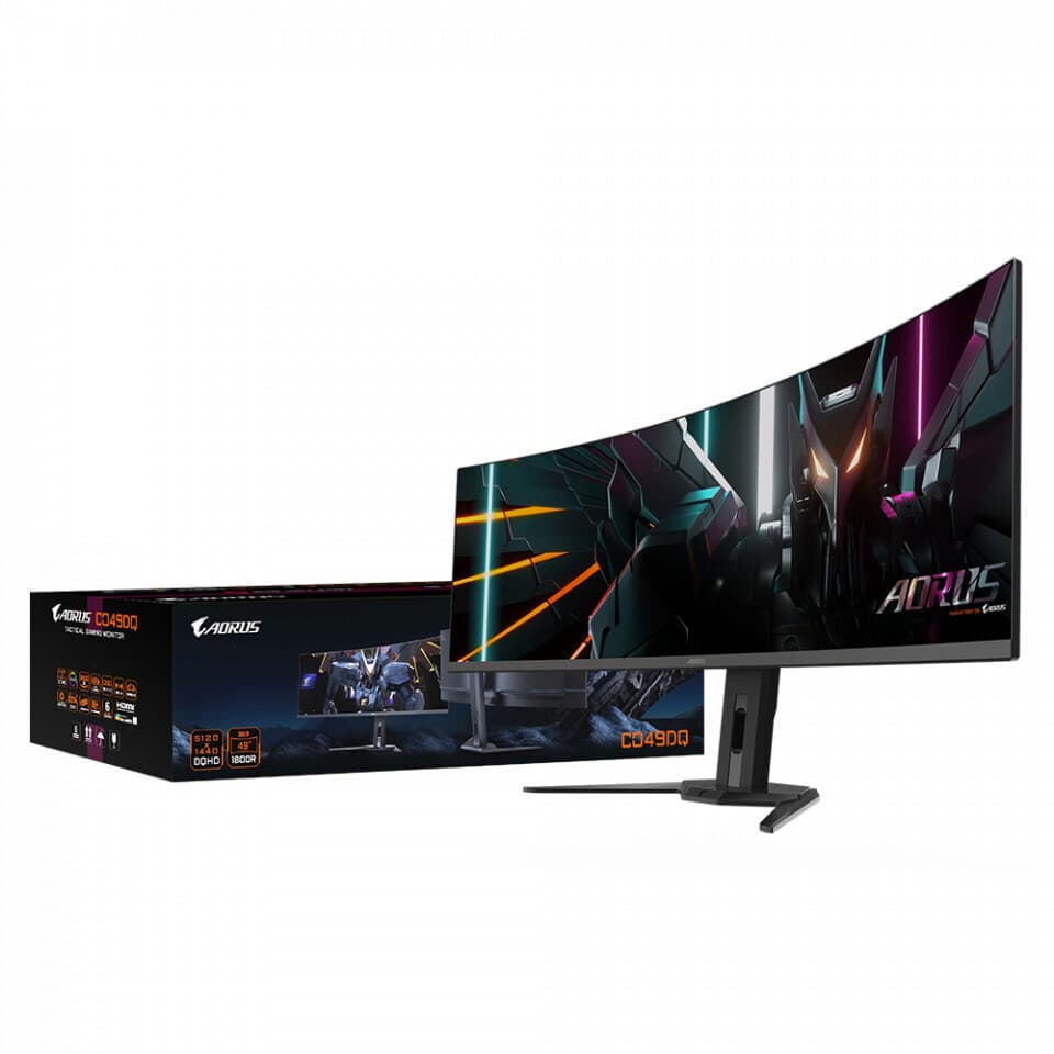 Gigabyte AORUS Ultrawide OLED HDR Curved Gaming Monitor 49" 5120x1440 144Hz με Χρόνο Απόκρισης 0.03ms GTG 5