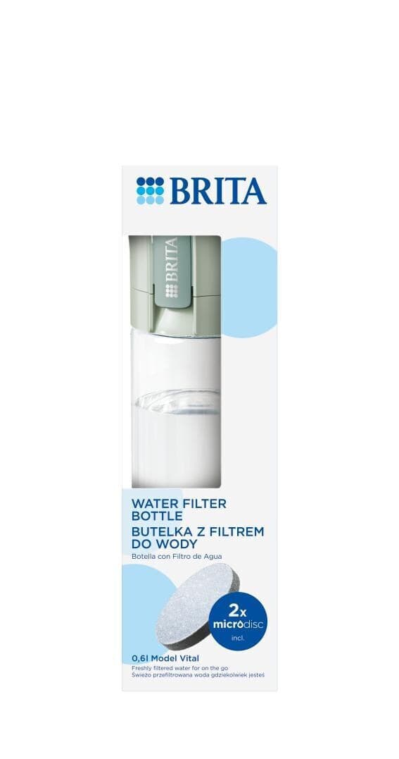 Brita Vital Αθλητικό Παγούρι με Στόμιο και Φίλτρο 600ml Πράσινο 6