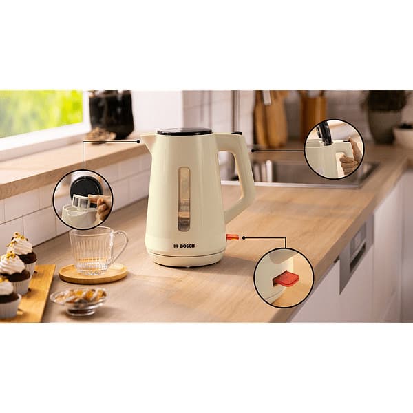 Bosch MyMoment Βραστήρας 1.7lt 2400W Μπεζ 6
