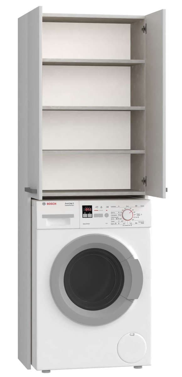 Topeshop Pola DD Ντουλάπι Μπάνιου Πλυντηρίου 64x30x183cm Λευκό 2