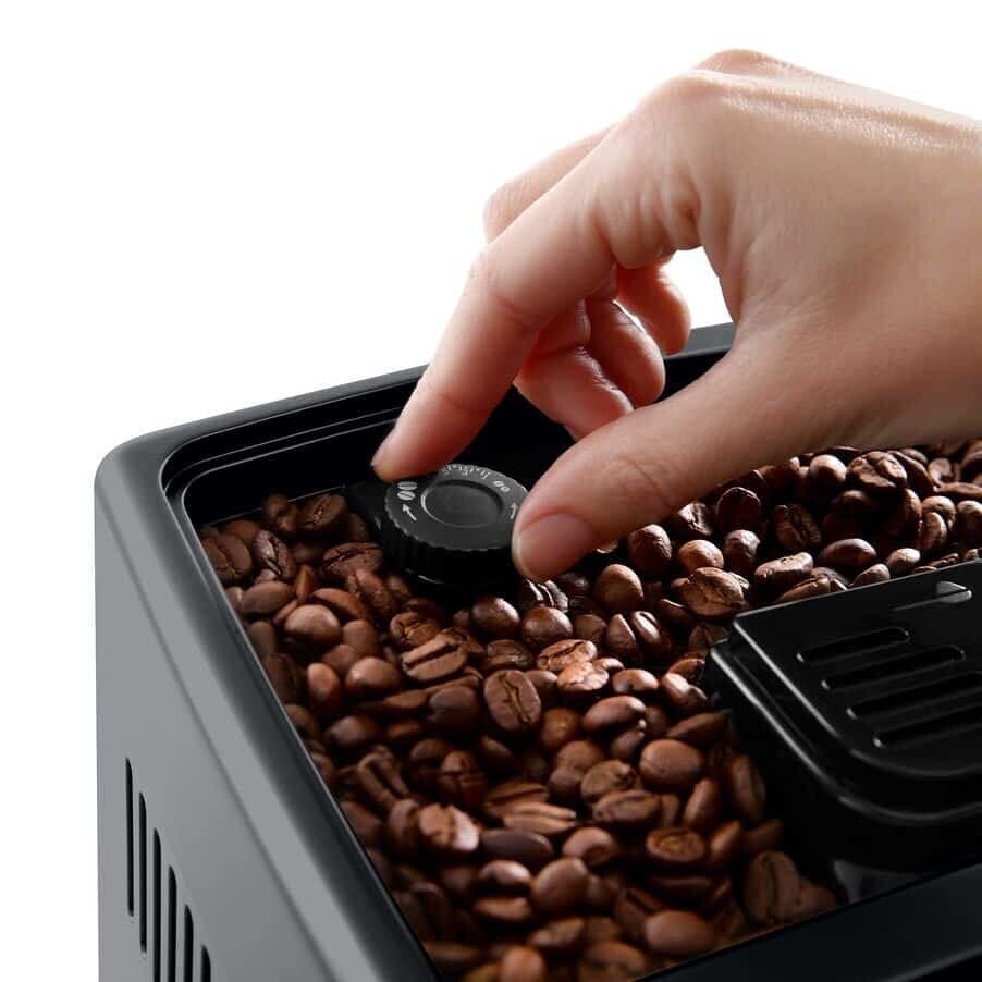 De'Longhi Dinamica Plus Αυτόματη Μηχανή Espresso 1450W Πίεσης 15bar για Cappuccino με Μύλο Άλεσης Ασημί ECAM380.85.SB 5