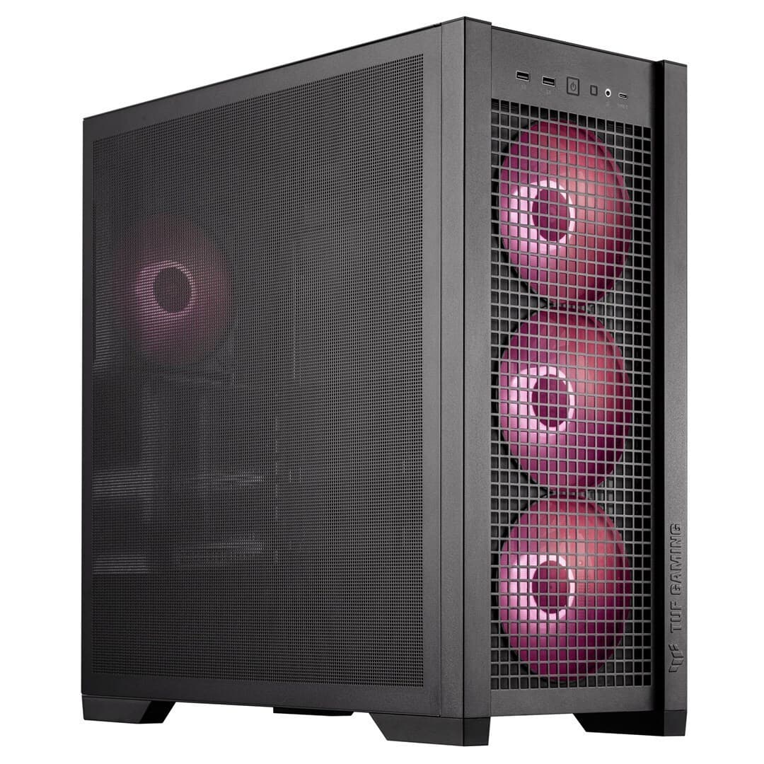 Asus TUF Gaming GT302 ARGB Midi Tower Κουτί Υπολογιστή με Πλαϊνό Παράθυρο Μαύρο 15