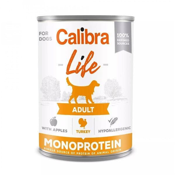 Calibra Life Υγρή Τροφή Σκύλων σε Κονσέρβα με Κρέας και Σολομό χωρίς Σιτηρά 400gr 2