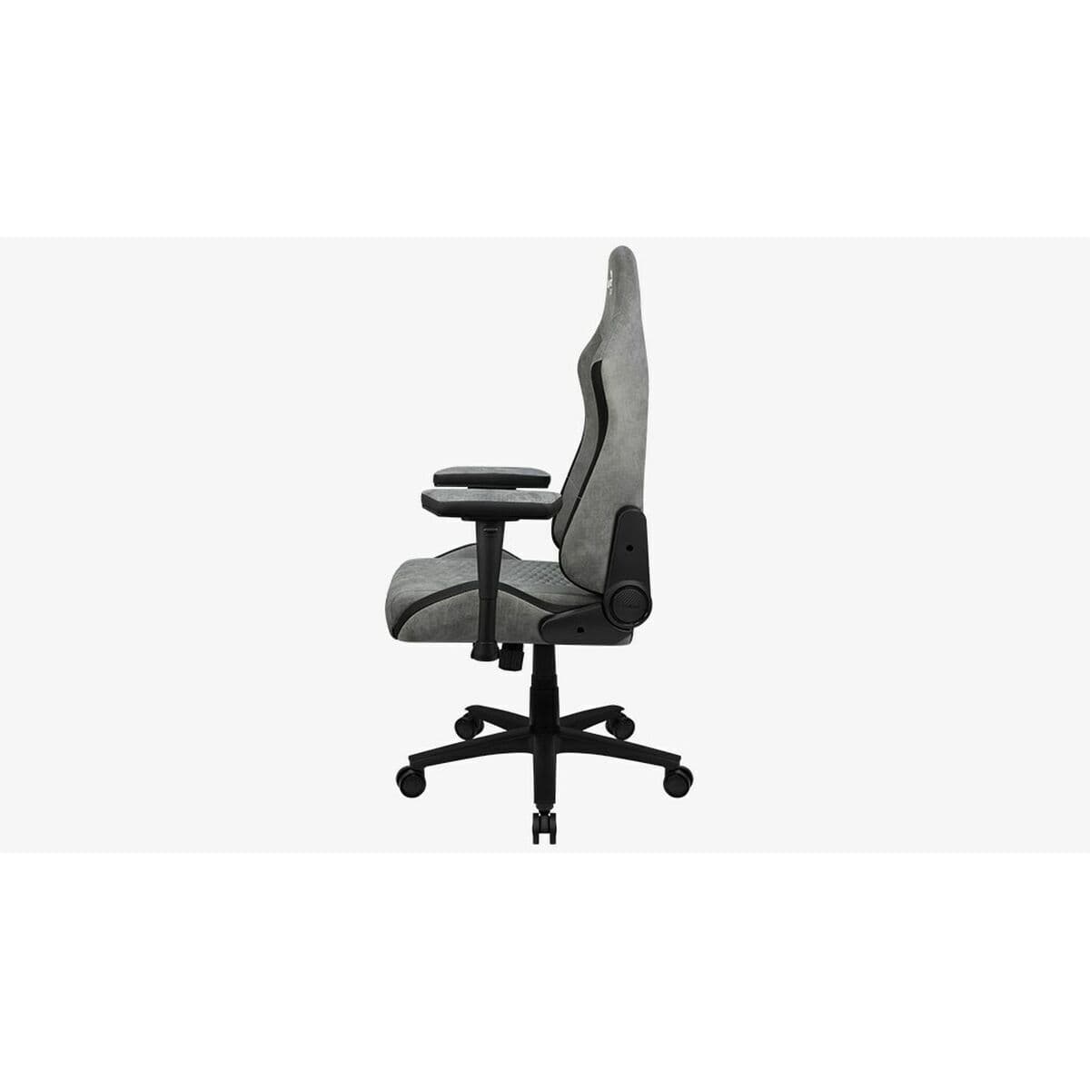 Aerocool Crown AeroSuede Υφασμάτινη Καρέκλα Gaming με Ρυθμιζόμενα Μπράτσα stone grey 7