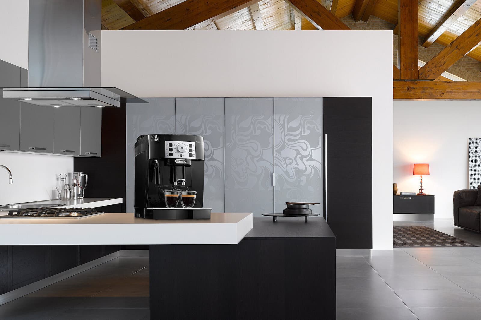 De'Longhi Magnifica S Ecam Αυτόματη Μηχανή Espresso 1450W Πίεσης 15bar με Μύλο Άλεσης Black/Silver ECAM 22.112.B 5