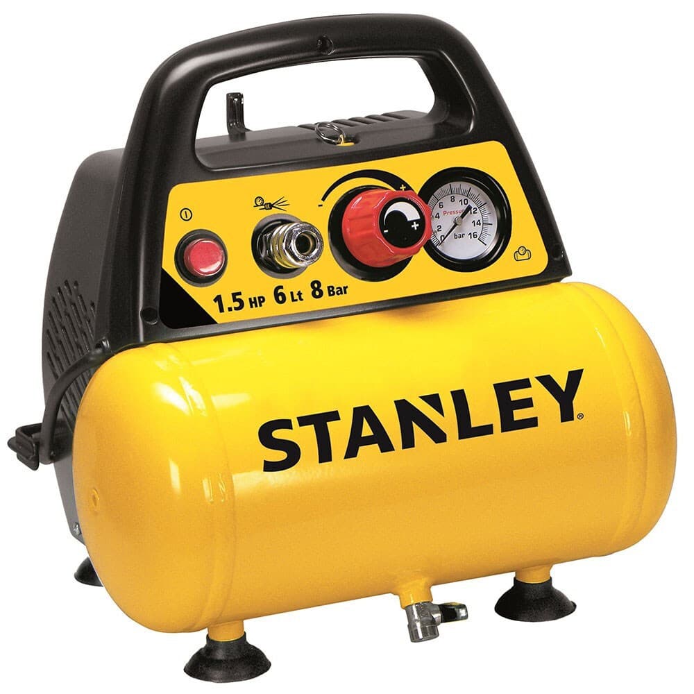 Stanley DN200/8/6 Kit Μονοφασικό Κομπρεσέρ Αέρος με Ισχύ 1.47hp και Αεροφυλάκιο 6lt 2
