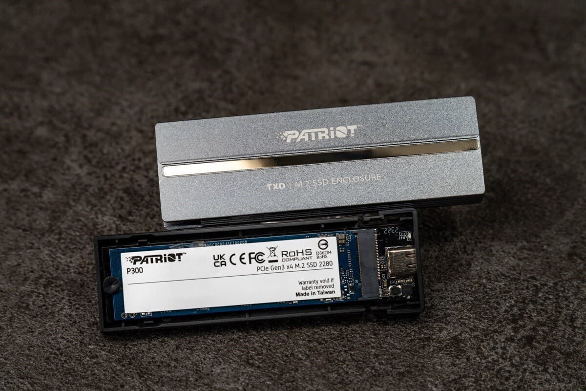 Patriot Θήκη για Σκληρό Δίσκο M.2 SATA III NVME με σύνδεση Type-C σε Γκρι χρώμα PV810UPNGM 13