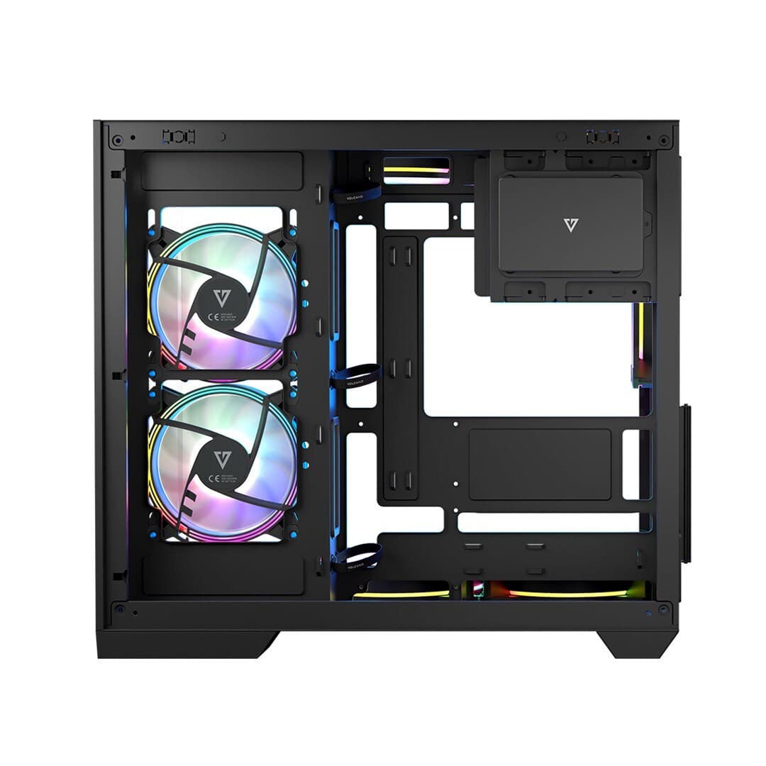 Modecom Panorama ARGB 5F Gaming Midi Tower Κουτί Υπολογιστή με Πλαϊνό Παράθυρο Μαύρο 8