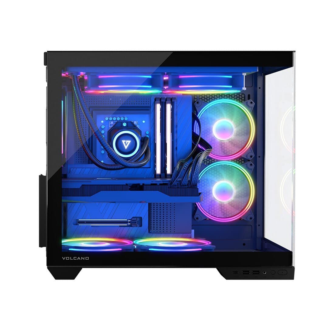 Modecom Panorama ARGB 5F Gaming Midi Tower Κουτί Υπολογιστή με Πλαϊνό Παράθυρο Μαύρο 10